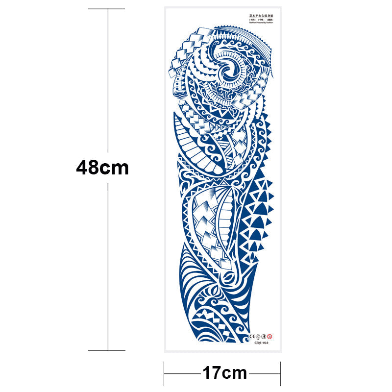 Ethnic Long Sleeve Semi-Permanent Temporary Tattoo - Image 35