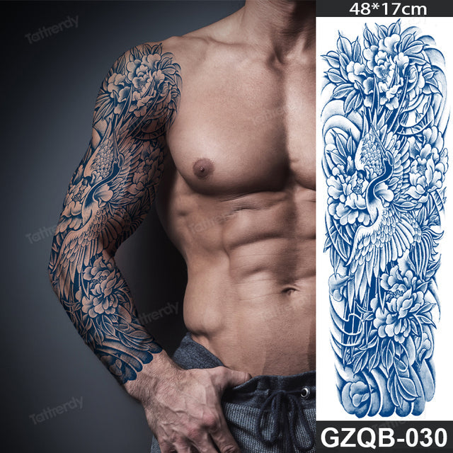 Ethnic Long Sleeve Semi-Permanent Temporary Tattoo - Image 8