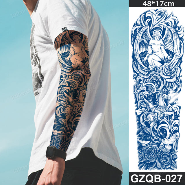 Ethnic Long Sleeve Semi-Permanent Temporary Tattoo - Image 9