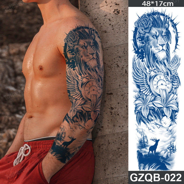 Ethnic Long Sleeve Semi-Permanent Temporary Tattoo - Image 25
