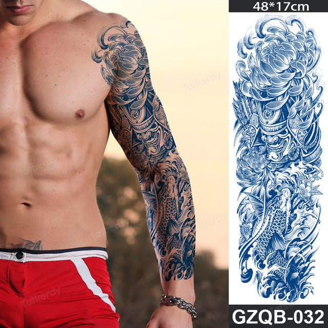 Ethnic Long Sleeve Semi-Permanent Temporary Tattoo - Image 26