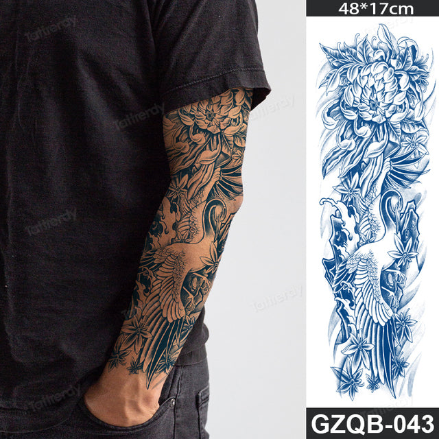 Ethnic Long Sleeve Semi-Permanent Temporary Tattoo - Image 4