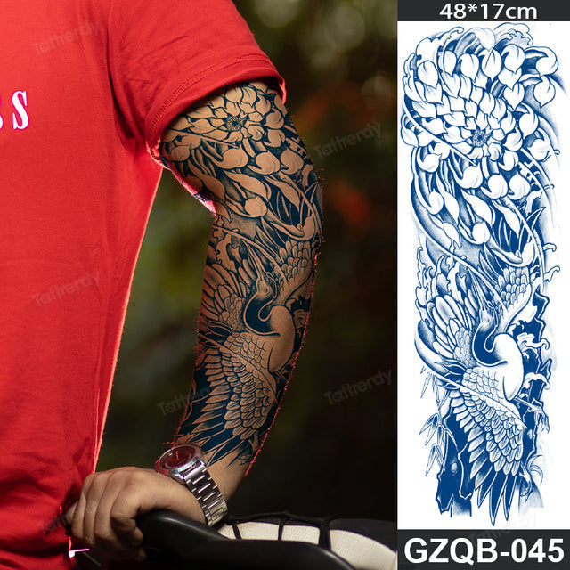 Ethnic Long Sleeve Semi-Permanent Temporary Tattoo - Image 30