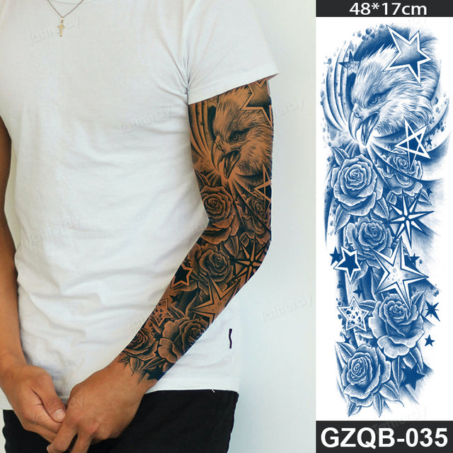 Ethnic Long Sleeve Semi-Permanent Temporary Tattoo - Image 31