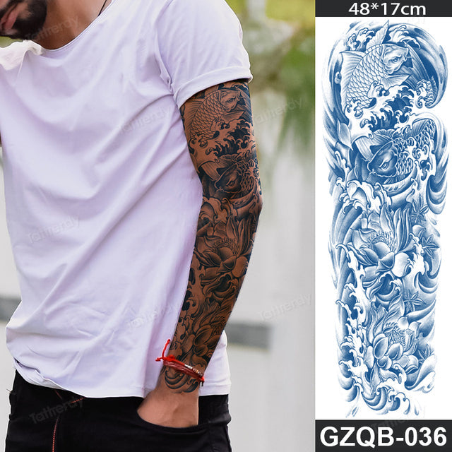 Ethnic Long Sleeve Semi-Permanent Temporary Tattoo - Image 32
