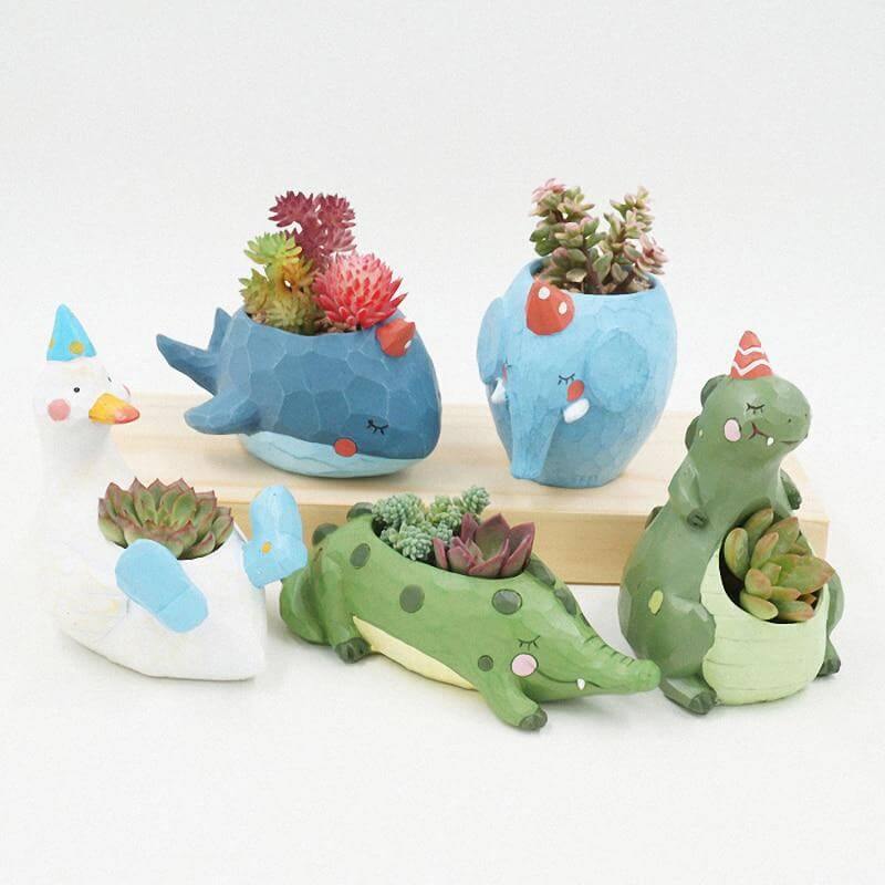 Creative Animals Mini Decorative Flower Pots - Image 8